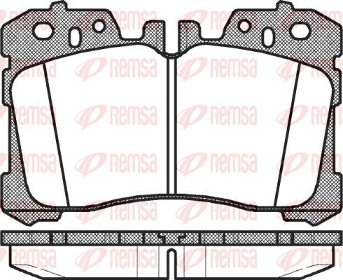 Remsa 1320.00 - Set placute frana,frana disc www.parts5.com