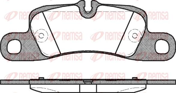 Remsa 1379.00 - Brake Pad Set, disc brake www.parts5.com