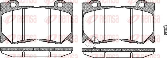 Remsa 1372.01 - Brake Pad Set, disc brake parts5.com