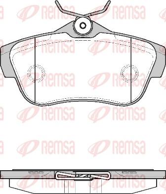 Remsa 1299.00 - Комплект спирачно феродо, дискови спирачки www.parts5.com