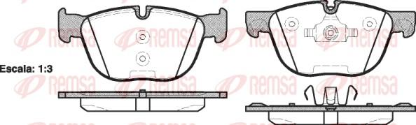 Remsa 1297.00 - Brake Pad Set, disc brake www.parts5.com