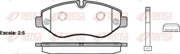 Remsa 1245.10 - Set placute frana,frana disc www.parts5.com