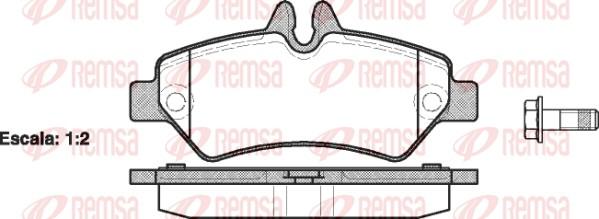 Remsa 1246.00 - Fékbetétkészlet, tárcsafék www.parts5.com