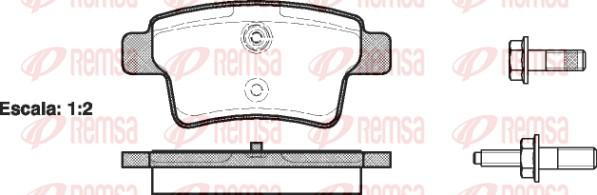 Remsa 1241.00 - Komplet pločica, disk-kočnica www.parts5.com