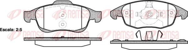 Remsa 1248.00 - Set placute frana,frana disc www.parts5.com