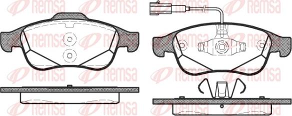 Remsa 1248.02 - Set placute frana,frana disc www.parts5.com