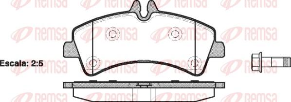 Remsa 1247.00 - Set placute frana,frana disc www.parts5.com