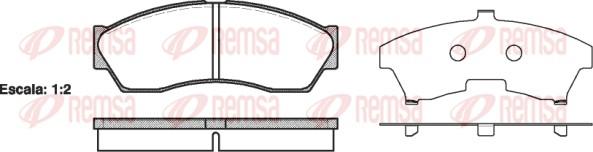 Remsa 1253.00 - Brake Pad Set, disc brake www.parts5.com