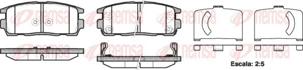 Remsa 1260.12 - Set placute frana,frana disc www.parts5.com