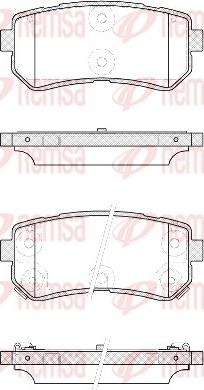 Remsa 1209.42 - Set placute frana,frana disc www.parts5.com