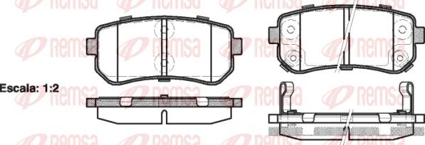 Remsa 1209.02 - Set placute frana,frana disc www.parts5.com