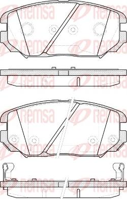 Remsa 1204.12 - Brake Pad Set, disc brake www.parts5.com