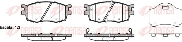 Remsa 1208.02 - Brake Pad Set, disc brake parts5.com