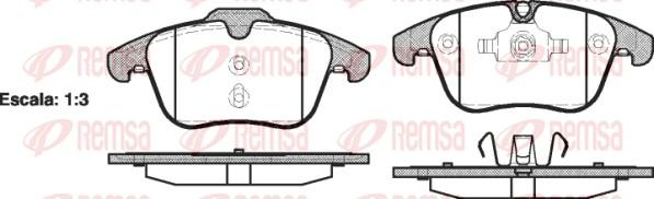 Remsa 1219.00 - Bremsbelagsatz, Scheibenbremse www.parts5.com