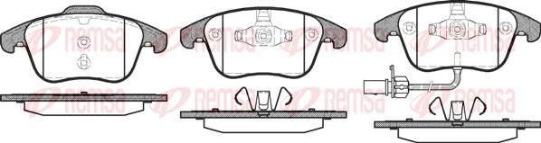 Remsa 1219.11 - Set placute frana,frana disc www.parts5.com