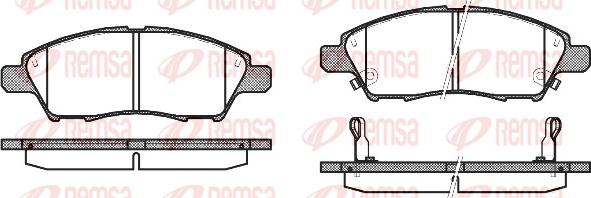 Remsa 1210.02 - Set placute frana,frana disc www.parts5.com