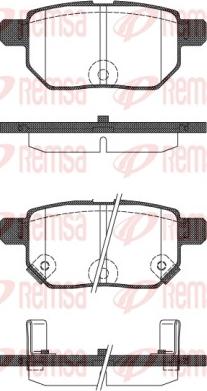 Remsa 1286.22 - Set placute frana,frana disc www.parts5.com