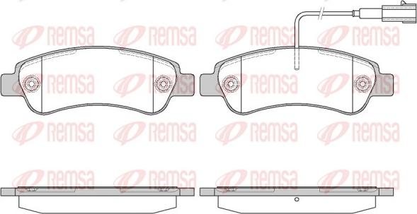 Remsa 1238.02 - Set placute frana,frana disc www.parts5.com