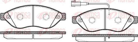 Remsa 1237.12 - Komplet pločica, disk-kočnica www.parts5.com