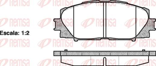 Remsa 1224.00 - Brake Pad Set, disc brake parts5.com