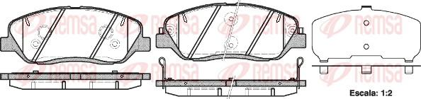 Remsa 1226.02 - Set placute frana,frana disc www.parts5.com