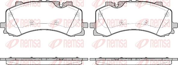 Remsa 1744.00 - Juego de pastillas de freno www.parts5.com