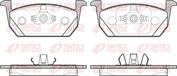 Remsa 1710.00 - Тормозные колодки, дисковые, комплект www.parts5.com