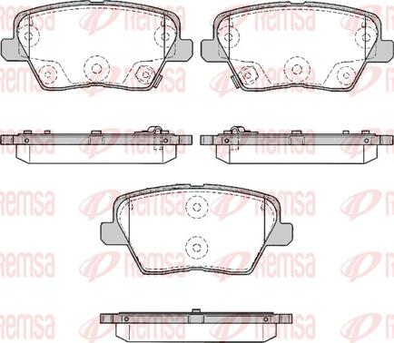 Remsa 1784.02 - Brake Pad Set, disc brake www.parts5.com