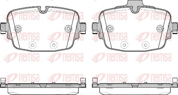 Remsa 1739.00 - Brake Pad Set, disc brake www.parts5.com