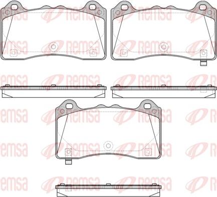 Remsa 1736.02 - Brake Pad Set, disc brake parts5.com