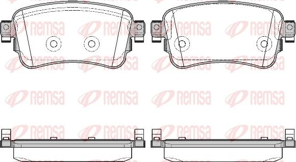 Remsa 1720.00 - Set placute frana,frana disc www.parts5.com