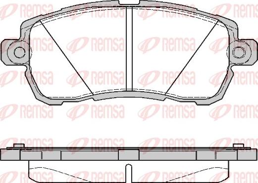 Remsa 1728.00 - Set placute frana,frana disc www.parts5.com