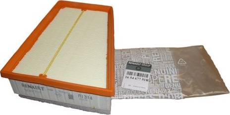 RENAULT 16 54 677 51R - Air Filter www.parts5.com