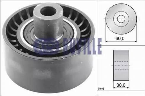 FIAT 5751-E6 - Deflection / Guide Pulley, v-ribbed belt www.parts5.com