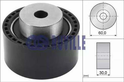 Ruville 55922 - Deflection / Guide Pulley, timing belt www.parts5.com