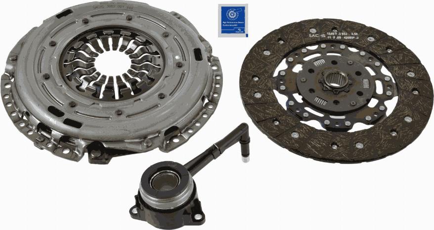 SACHS 3000 990 328 - Комплект сцепления www.parts5.com