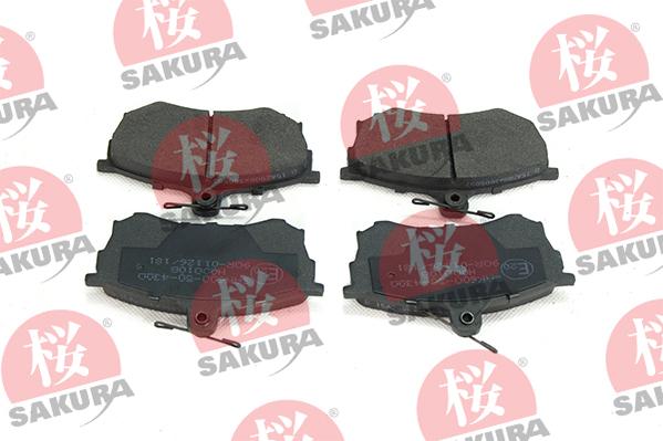 SAKURA 600-50-4300 - Set placute frana,frana disc www.parts5.com