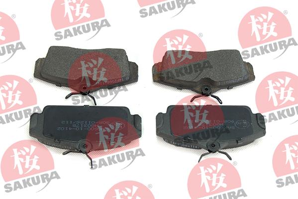 SAKURA 600-10-4102 - Brake Pad Set, disc brake www.parts5.com