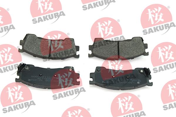 SAKURA 600-30-3580 - Тормозные колодки, дисковые, комплект www.parts5.com