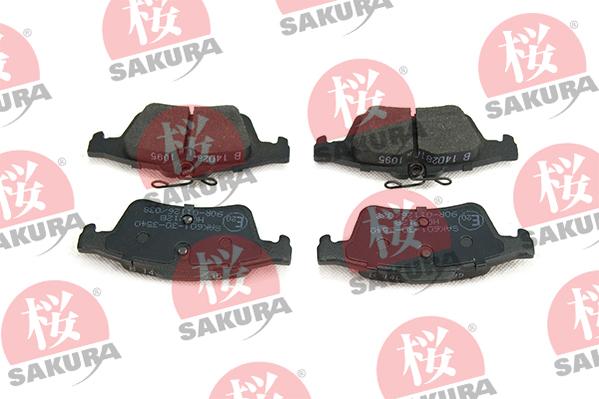 SAKURA 601-30-3540 - Kit de plaquettes de frein, frein à disque www.parts5.com