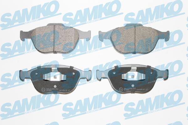 Samko 5SP913 - Тормозные колодки, дисковые, комплект www.parts5.com