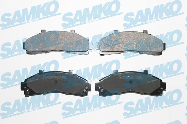 Samko 5SP989 - Brake Pad Set, disc brake www.parts5.com