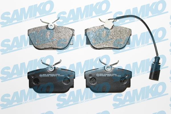 Samko 5SP974 - Тормозные колодки, дисковые, комплект www.parts5.com