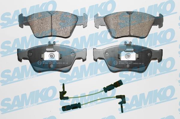 Samko 5SP409A - Fékbetétkészlet, tárcsafék www.parts5.com