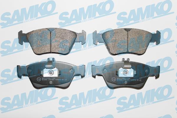 Samko 5SP409 - Fékbetétkészlet, tárcsafék www.parts5.com