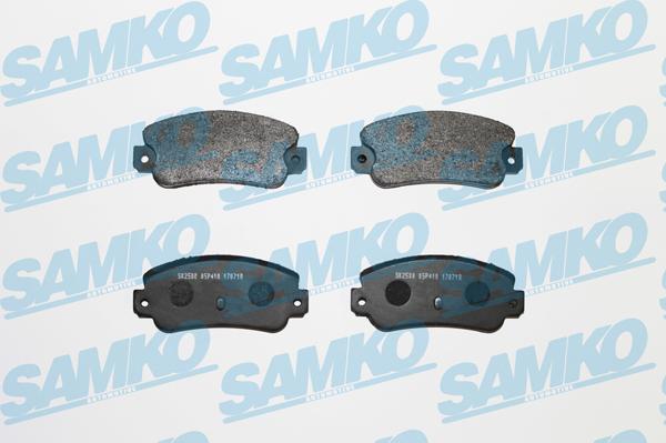 Samko 5SP410 - Piduriklotsi komplekt,ketaspidur www.parts5.com