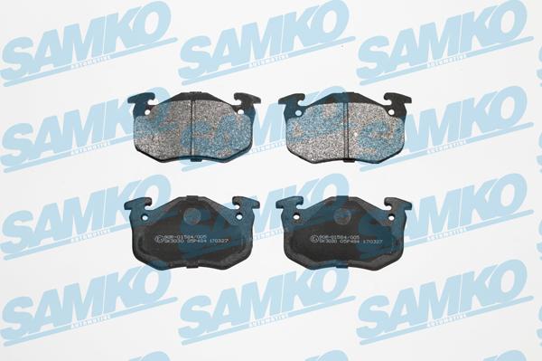 Samko 5SP484 - Тормозные колодки, дисковые, комплект www.parts5.com