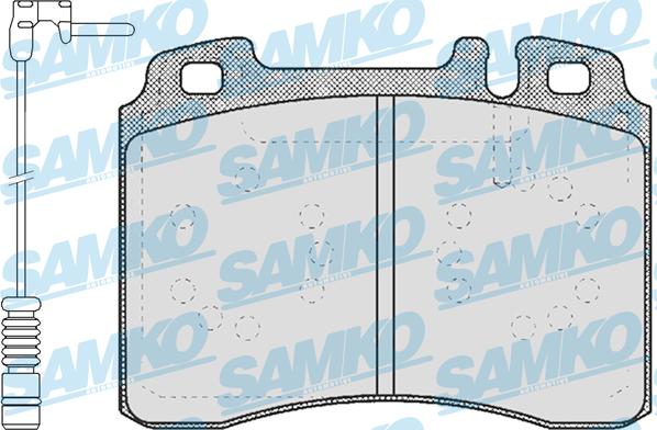 Samko 5SP423A - Brake Pad Set, disc brake www.parts5.com