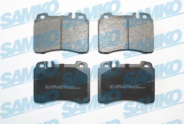 Samko 5SP423 - Brake Pad Set, disc brake www.parts5.com