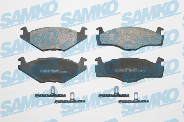 Samko 5SP591 - Set placute frana,frana disc www.parts5.com